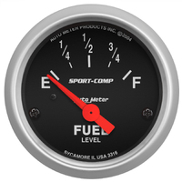 Sport-Comp 2-1/16" SSE Fuel Level Gauge w/ Air-Core (240-33 Ω)