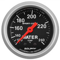 Sport-Comp 2-1/16" Mechanical Water Temperature Gauge (120-240 °F) 6 ft