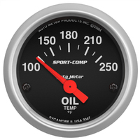 Sport-Comp 2-1/16" Oil Temperature Gauge w/ Air Core (100-250 °F)