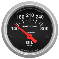 Sport-Comp 2-1/16" Oil Temperature Gauge w/ Air-Core (140-300 °F)