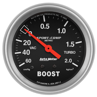 Sport-Comp 2-5/8" Mechanical Boost/Vacuum Gauge (2.5 Kg/Cm2)