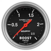 Sport-Comp 2-5/8" Mechanical Boost Gauge (0-2.5 Kg/Cm2)