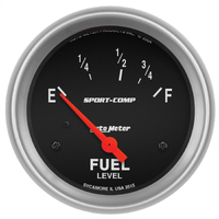 Sport-Comp 2-5/8" Fuel Level Gauge w/ Air-Core (73-10Ω)