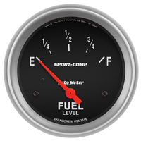 Sport-Comp 2-5/8" SSE Fuel Level Gauge w/ Air-Core (240-33 Ω)