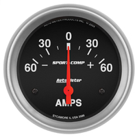 Sport-Comp 2-5/8" Electronic Ammmeter (60-0-60 Amps)