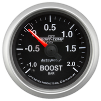 Sport Comp II 2-1/16" Mechanical Boost/Vacuum Gauge (-1/+2 Bar)