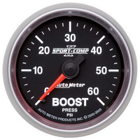 Sport-Comp II 2-1/16" Mechanical Boost Gauge (0-60 PSI)