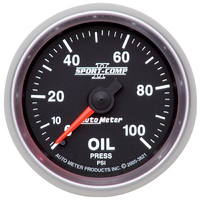 Sport-Comp II 2-1/16" Mechanical Oil Pressure Gauge (0-100 PSI)