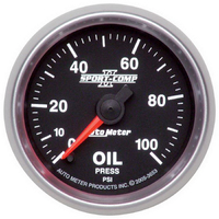 Sport-Comp II 2-1/16" Stepper Motor Oil Pressure Gauge (0-100 PSI)