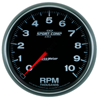 Sport-Comp II 5" In-Dash Tachometer (0-10,000 RPM)