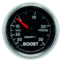 GS 2-1/16" Mechanical Boost/Vacuum Gauge (30 In Hg/30 PSI)