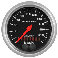 Sport-Comp 3-3/8" GPS Speedometer (225 Km/H)