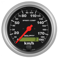 Sport-Comp 3-3/8" Electric Speedometer (0-190 Km/H)