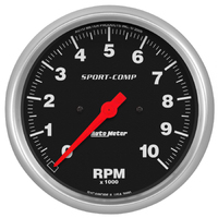 Sport-Comp 5" In-Dash Tachometer (0-10,000 RPM)