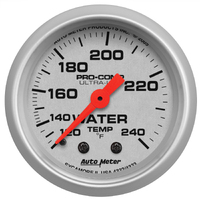 Ultra-Lite 2-1/16" Mechanical Water Temperature Gauge (120-240 °F)