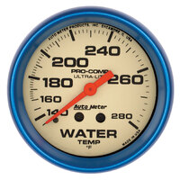 Ultra-Nite 2-5/8" Mechanical Water Temperature Gauge (140-280 °F)