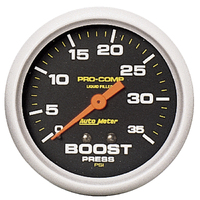 Pro-Comp 2-5/8" Liquid Filled Mechanical Boost Gauge (0-35 PSI) 