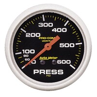 Pro-Comp 2-5/8" Liquid Filled Mechanical Pressure Gauge (0-600 PSI)