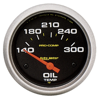 Pro-Comp 2-5/8" Oil Temperature Gauge w/ Air-Core (140-300 °F)