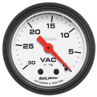 Phantom 2-1/16" Vacuum Gauge (0-30 In Hg)