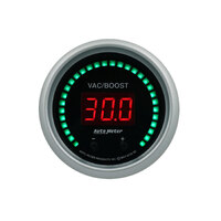 Sport-Comp Elite Digital 2-1/16" Two Channel Vac/Boost/Fluid Pressure Gauge w/ Selectable Scale PSI/Bar