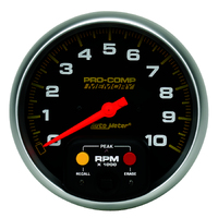 Pro-Comp 5" In-Dash Tachometer w/ Peak Memory (0-10,000 RPM)