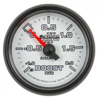 Phantom II 2-1/16" Mechanical Boost/Vacuum Gauge (-1/+2 Bar)