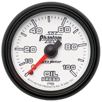 Phantom II 2-1/16" Mechanical Oil Pressure Gauge (0-100 PSI)