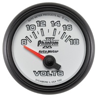 Phantom II 2-1/16" Voltmeter w/ Air-Core (8-18V)