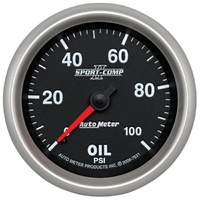 Sport-Comp II 2-5/8" Mechanical Oil Pressure Gauge (0-100 PSI)