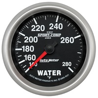 Sport-Comp II 2-5/8" Mechanical Water Temperature Gauge (140-280 °F) 6 ft