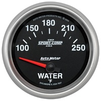 Sport-Comp II 2-5/8" Water Temperature Gauge w/ Air-Core (100-250 °F)