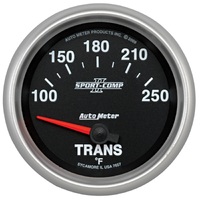 Sport-Comp II 2-5/8" Transmission Temperature Gauge w/ Air-Core (100-250 °F)