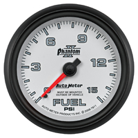 Phantom II 2-5/8" Mechanical Fuel Pressure Gauge (0-15 PSI)