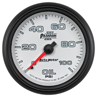 Phantom II 2-5/8" Mechanical Oil Pressure Gauge (0-100 PSI)