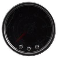 Spek-Pro 2-1/16" Stepper Motor Pyrometer Gauge (0-2000 °F) Black Dial, Black Bezel, Smoked Lens