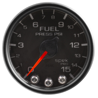 Spek-Pro 2-1/16" Stepper Motor Fuel Pressure Gauge (0-15 PSI)