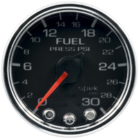 Spek-Pro 2-1/16" Stepper Motor Fuel Pressure Gauge (0-30 PSI) Black Dial, Chrome Bezel, Clear Lens