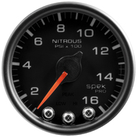 Spek-Pro 2-1/16" Stepper Motor Nitrous Pressure Gauge (0-1600 PSI)