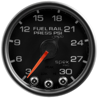 Spek-Pro 2-1/16" Stepper Motor Fuel Rail Pressure Gauge (3-30K PSI)