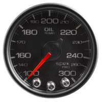 Spek-Pro 2-1/16" Stepper Motor Oil Temperature Gauge (100-300 °F)