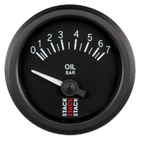 Stack 52mm Electric Oil Pressure Gauge (0-7 Bar, Air-Core, M10 Male)