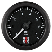 Stack 52mm Pro Stepper Motor Oil Pressure Gauge (0-7 Bar M10 Male)