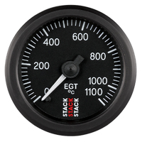 Stack Pro Stepper Motor Exhaust Gas Temp Gauge (0-2000 °F)