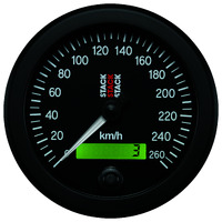 Stack 88mm Speedometer (0-260 Km/H) Black