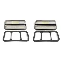 1968 - 1972 Chevrolet Truck Side Marker Lights Deluxe - Clear - Pair