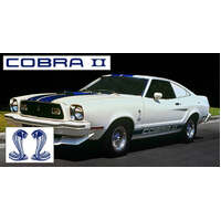 1975-77 Cobra II Complete Side Stripe Kit - Black