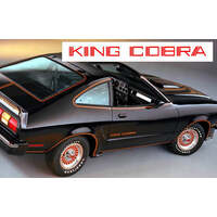 1978 King Cobra Door Logo Decal - Red