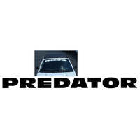 Predator Windshield Decal (Size 3.25" x 40") Gold Metallic