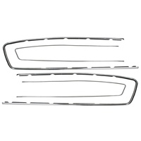 1964 - 1966 Mustang Pony Door Panel Stainless Trim - Pair